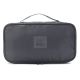 Organizador Wanderlust Gris oscuro con varios compartimentos con cierre 26x14x8.5cm - x1u