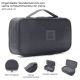 Organizador Wanderlust Gris oscuro con varios compartimentos con cierre 26x14x8.5cm - x1u