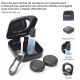 Estuche para lentes de contacto con soporte para lentes.pinzas. aplicador de contacto botella reca