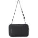 Organizador Porta Pasaporte Negro con cierre. correa de hombro extraíble Wanderlust 24x15x2.5cm -