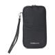 Organizador Porta Pasaporte Negro con cierre y correa de muñeca extraíble Wanderlust 24x2x13cm -