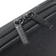 Organizador Porta Pasaporte Negro con cierre y correa de muñeca extraíble Wanderlust 24x2x13cm -