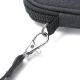 Organizador Porta Pasaporte Negro con cierre y correa de muñeca extraíble Wanderlust 24x2x13cm -