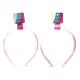 Vincha infantil rigida plastica lentejuelas x1u