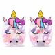 Caja forma unicornio con accesorios para el pelo x1u