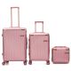 Set  valijas 24, 20 pulg y Beauty SKR ABS Rose,4 ruedas dobles, con expansion y cerradura de combin