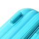 Set valija 20 pulg y Beauty SKR ABS Blue Curacao,4 ruedas dobles, con expansion y cerradura de com