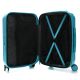 Set valija 20 pulg y Beauty SKR ABS Blue Curacao,4 ruedas dobles, con expansion y cerradura de com