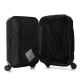 Set valija 20 pulg y Beauty SKR ABS Negra,4 ruedas dobles, con expansion y cerradura de combinacio