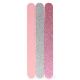 Set lima para uñas recta con glitter x3u