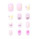 Set uñas postizas infantiles x12u