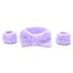 Set skincare vincha y muñequeras x3u