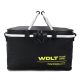 Canasto WDLT 43x23x23cm con doble asa y estructura de aluminio forreria isotermica x1u