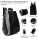 Mochila Paletero Padel con dos compartimentos laterales para raquetas y zapatero. Tela impermable.