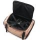 Mochila Travel SKR Camel con apertura frontal,compartimento portanotebook,bolsillo lateral antirro