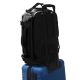 Mochila Travel SKR Negro con apertura frontal,compartimento portanotebook,bolsillo lateral antirro