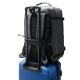 Mochila Travel WDLT Gris Oscuro compartimento acolchado portanotebook,expandible, bolsillo oculto e