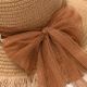 Sombrero mujer capelina borde desflecado SKR x1u