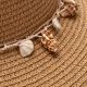 Sombrero mujer capelina con caracolas SKR x1u