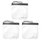 Set de 3 bolsas de PEVA con cierre hermetico Wanderlust 20x20cm x3u / Precio x Set / Surtido mínim