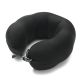 Almohadita de viaje Memory Foam Negra enrollable con cinta de ajuste Wanderlust 25x23x12cm x1u