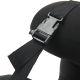 Almohadita de viaje Memory Foam Negra enrollable con cinta de ajuste Wanderlust 25x23x12cm x1u