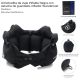 Almohadita de viaje Inflable Negra con estuche de guardado-inflador Wanderlust 30x30cm estuche  24x
