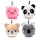 2 en 1 antifaz y almohada plegable con mosqueton SKR Kids Animalitos Abierta 30x18x5cm,Plegada 18x