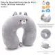 Peluche Almohadita de viaje de Micro Perlas SKR Kids Animalito 33x30cm x1u