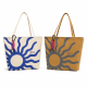 Bolso playero SKR con estampa y llavero 50x34x13.5cm x1u