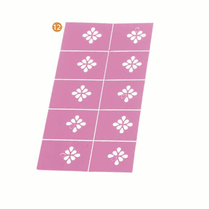 Plancha de stickers para uñas surtido; x1u