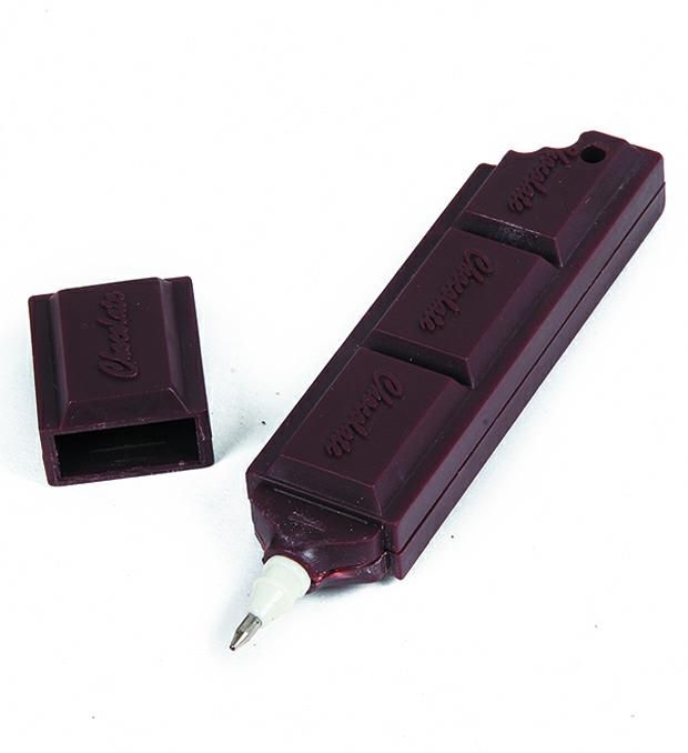 Caja lapicera barra chocolate x48u