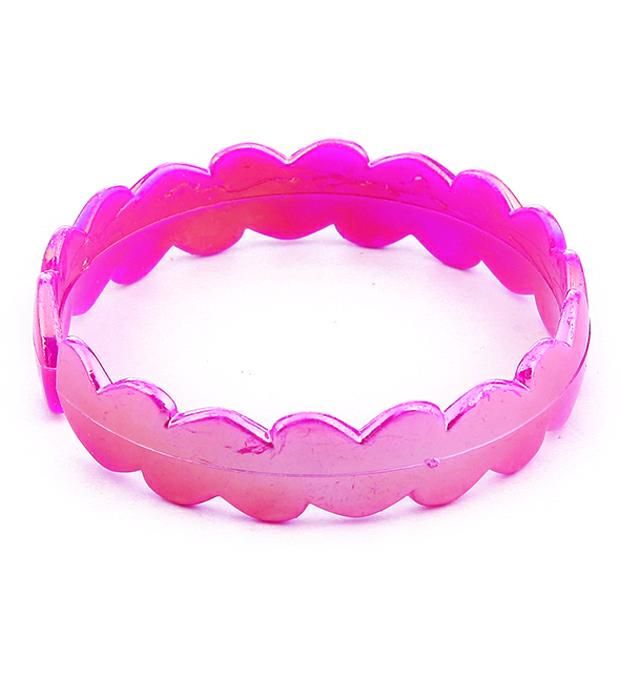Tubo Pulsera onditas tornasol ancha; x12u