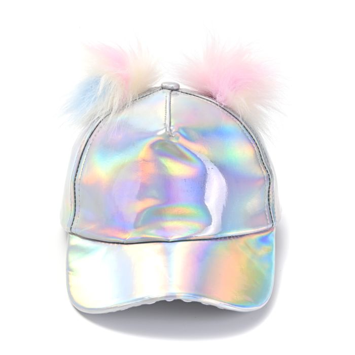 Gorro cap infantil con pompom; x1u
