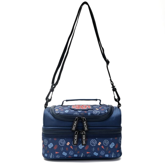 Lunchera Lets Play Varsity con correa desmontable 23.5x14.5x12cm; x1u