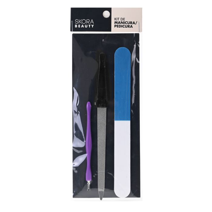 Set uñas manicuria y pedicuria - x3u