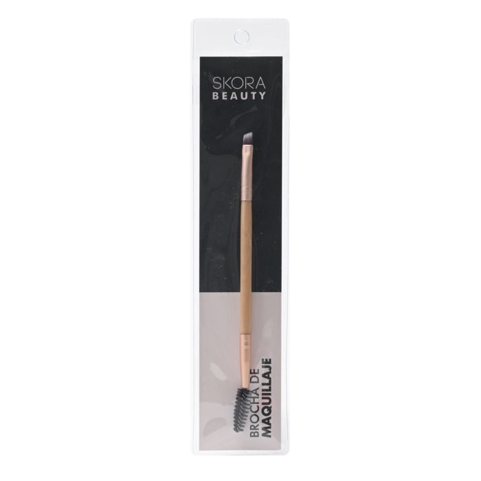 Brocha-Cepillo de cejas doble punta - x1u