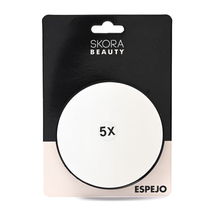 Espejo de 5x aumentos incluye topetinas adhesivas - 9cm x1u
