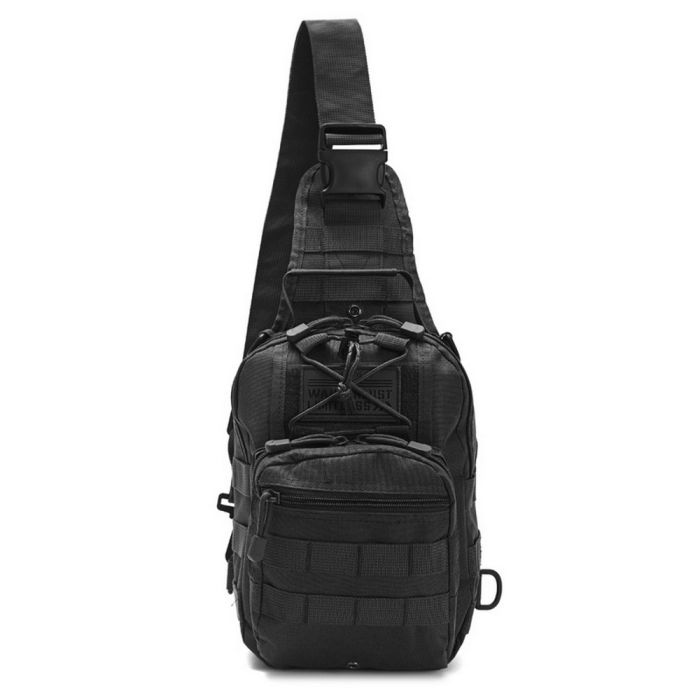 Morral Tactico 45x21x22 cm cruzado con hebilla; x1u