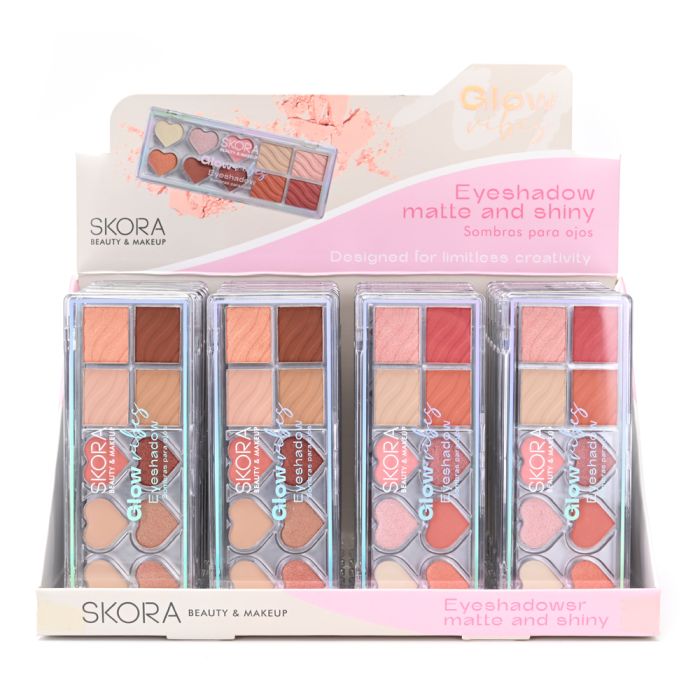 Sombras para ojos combinadas x 10 tonos x24u.