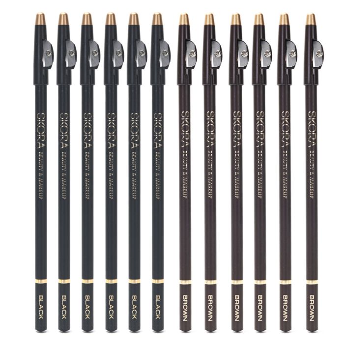 Delineador Lapiz para ojos con sacapuntas x12u.