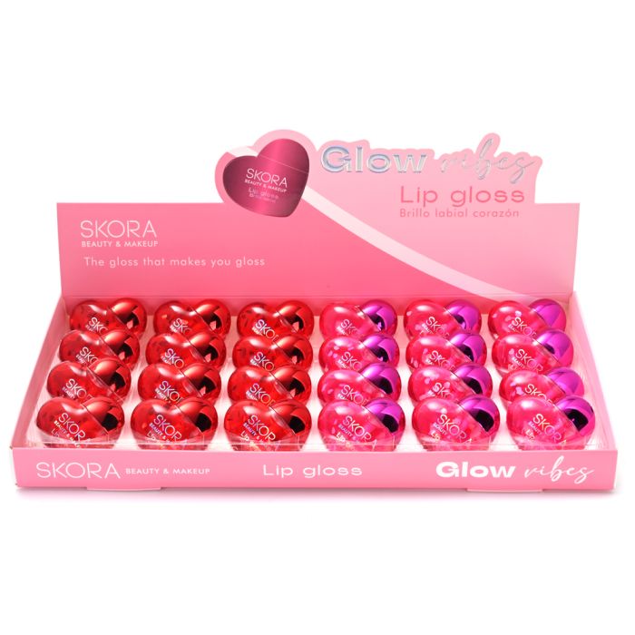 Brillo labial corazon x24u.