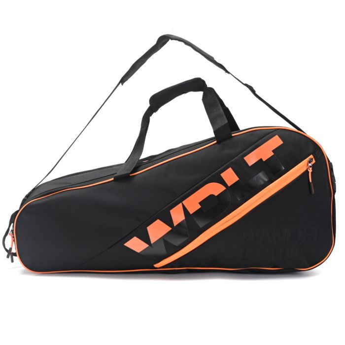 Bolso raquetero termoformado Tenis con doble compartimento capacidad hasta 6 raquetas 76x32x16 cm