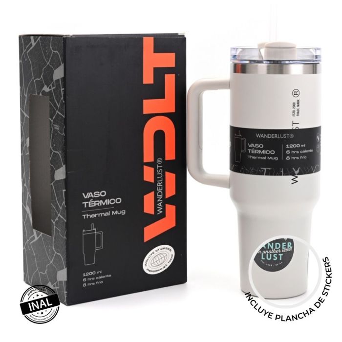 Vaso termico Wanderlust con bombilla 1200ml; x1u