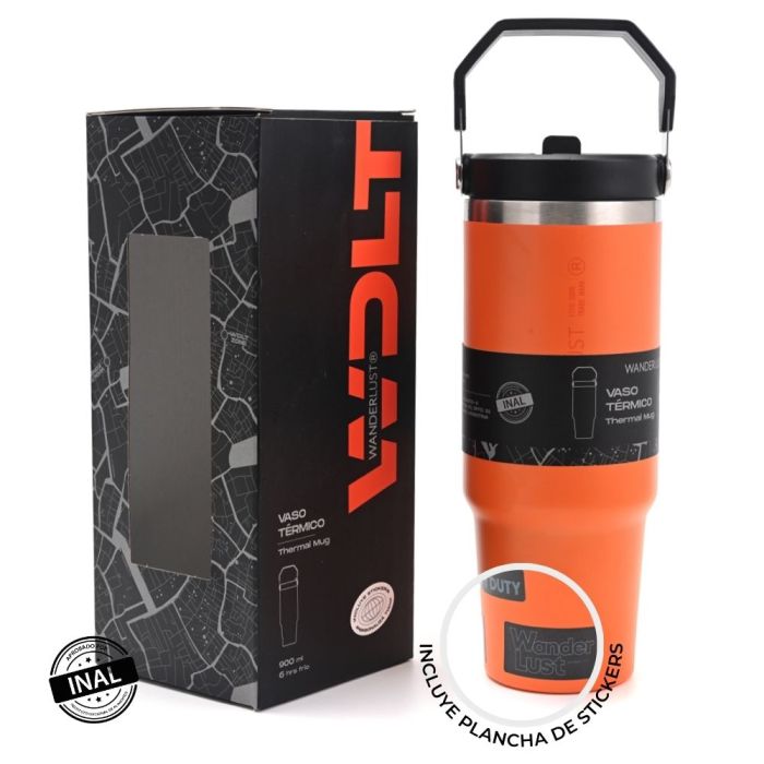 Vaso termico Wanderlust con pico 900ml; x1u