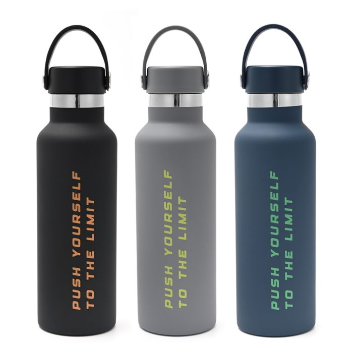 Botella térmica Wanderlust con tapa y agarre; x1u
