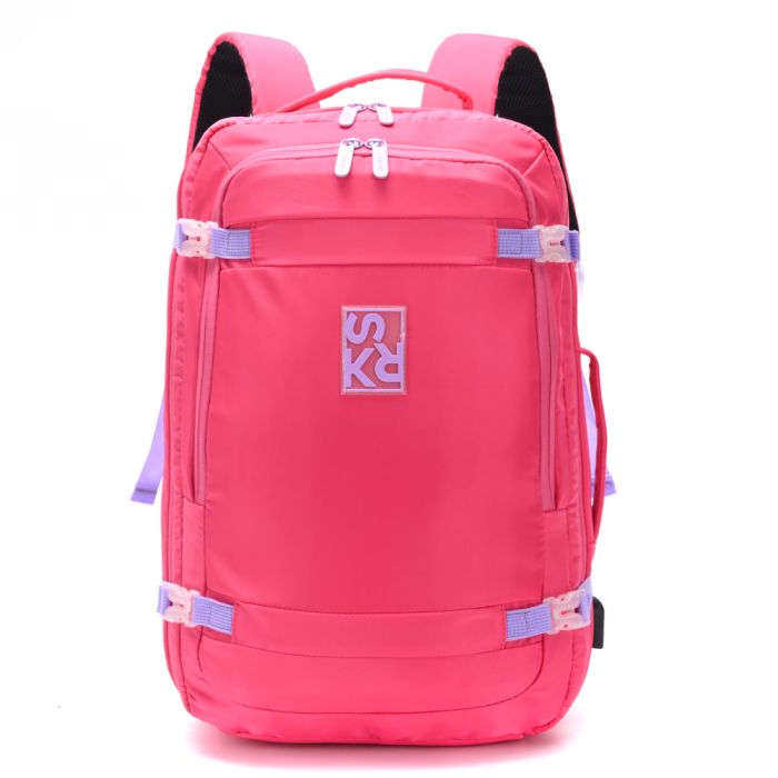 Mochila Travel Skora Smile 18 pulg con compartimento acolchado portanotebook.expandible. bolsillo