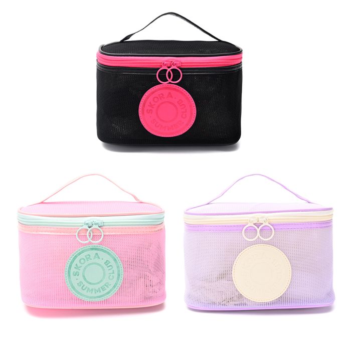 Portacosmetico Style logo en PU 21x12x13cm x1u.