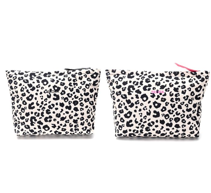 Portacosmetico animal print 26x18x5cm. x1u.