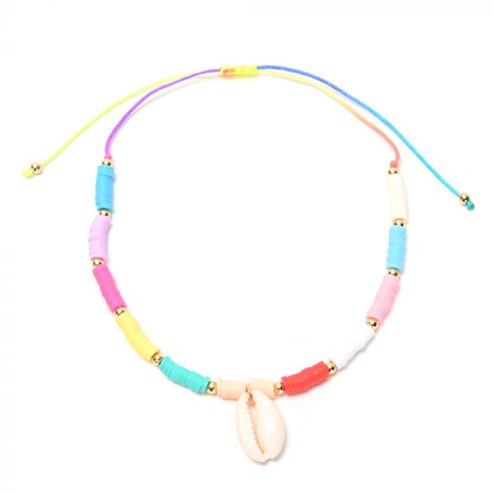 Tobillera multicolor x1u.